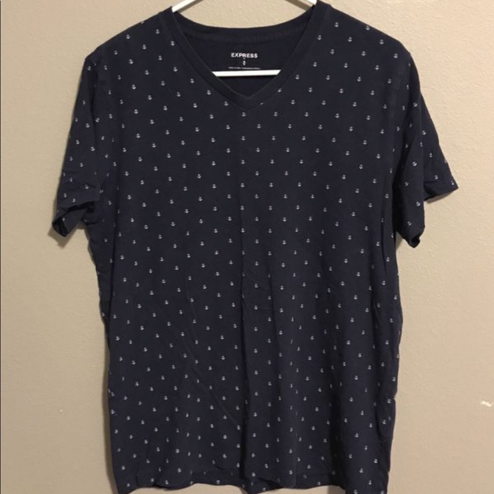 Express Anchor V-Neck Shirt